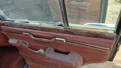 1984 Jeep Grand Wagoneer Passenger Right Rear Door Trim Panel With Switches Back