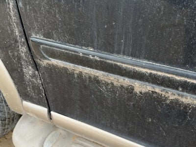 1997-2002 Ford Expedition Driver Left Front Upper Moulding From Door Oem Black