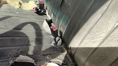 1999 F250 Super Duty Driver Left Front Seat Belt Buckle Receiver Oem Gray