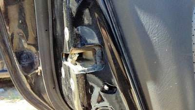 1999-2002 Infiniti G20 Driver Left Rear Door Latch With Rods/cables Oem Back