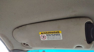2000 Chrysler Town & Country Driver Left Sun Visor Oem Gray 0Rf33tl2aa
