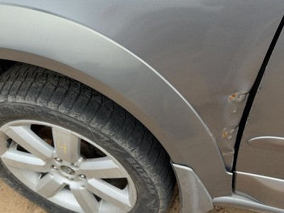05-09 Legacy Outback Driver Left Front Wheel Flare Moulding Fender Silver Slq