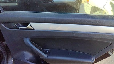 12-19 Vw Passat Passenger Right Rear Door Trim Panel With Switches Back Black Tb