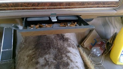 1985 Olds 88 Ash Tray Assembly Oem Slide Out Dash Tan