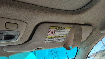 2000-2001 Legacy Outback Passenger Right Sun Visor Oem Tan 040 92011Ae28aob