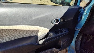 15-19 Versa Note Driver Left Front Door Trim Panel With Master Switch Charcoal G