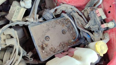 1995 Ford Aspire Complete Battery Box Mount Tray With Hold Down Oem 1.3L