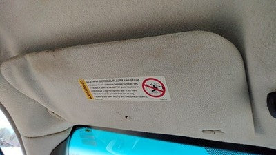 1999 Cadillac Seville Driver Left Sun Visor Oem Tan 503