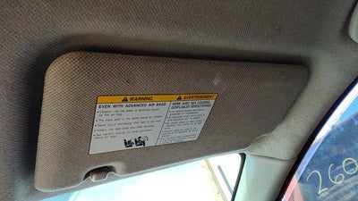 2007-2011 Nissan Versa Passenger Right Sun Visor Oem Charcoal G 96400Em21A