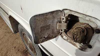 1995 Gmc Van 3500 Fuel Tank Door With Hinge Gas Lid Oem Filler White