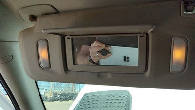2007-2014 Chevy Silverado 2500 Driver Left Sun Visor Oem Ebony 19D 22850296
