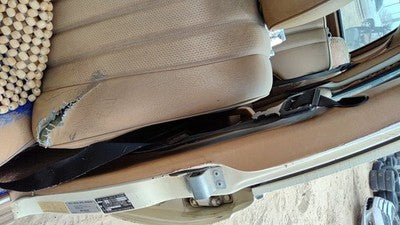 1980 Mercedes 300Td Driver Left Front Seat Belt Retractor Oem Shoulder Brown