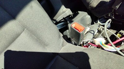 16-19 Police Interceptor Passenger Right Front Seat Belt Buckle Receiver Black 9