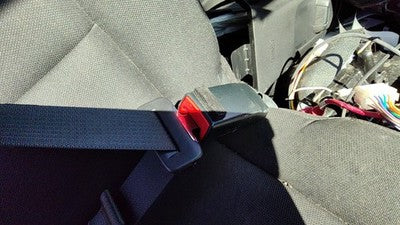16-19 Police Interceptor Passenger Right Front Seat Belt Buckle Receiver Black 9