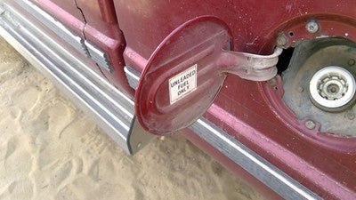 1988 Gmc Sierra 2500 Fuel Tank Door With Hinge Gas Lid Oem Filler Red