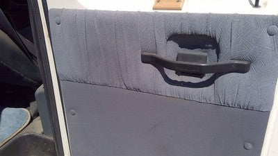 92-96 Ford Van E150 Passenger Right Rear Inside Door Trim Panel Only Back Gray