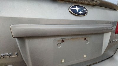 11 Legacy Outback License Plate Trim Surround Panel Tail Trunk Ssm Steel Silver