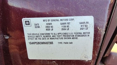 1992-1999 Buick Lesabre Passenger Right Front Cv Axle Shaft Oem 26021718