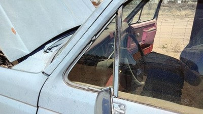 1980-91 Ford F150 Driver Left Front Vent Window Small Door Glass With Frame Oem