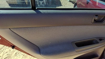 02-04 Toyota Camry Driver Left Rear Door Trim Panel With Switches Back Taupe 43