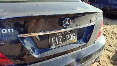 2013 Mercedes C300 License Plate Trim Surround Panel Oem Tail Trunk Finish