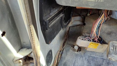 1986 Dodge Ram W250 Driver Left Lower Kick Trim Panel Oem Gray