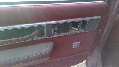 1990 Olds Eighty Eight Driver Left Rear Inside Door Trim Panel Only Oem Back Red