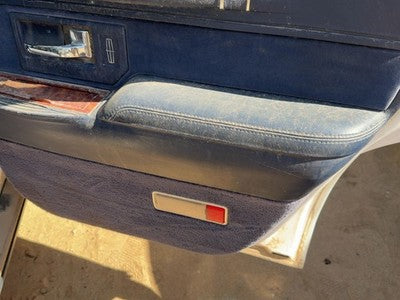 94 Town Car Passenger Right Rear Door Trim Panel With Switches Back Blue Dp