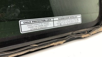 1996-00 Town & Country Driver Left Rear Side Window Door Glass Oem Back 4797159