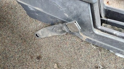 1992 Jeep Cherokee Passenger Right Front Seat Belt Buckle Receiver Oem Gray