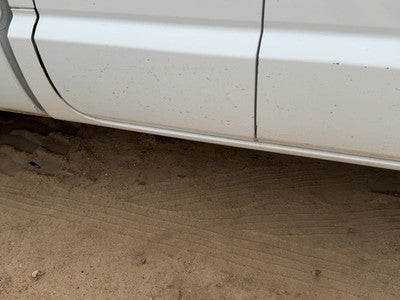 05-11 Dakota Passenger Right Lower Rocker Panel Moulding Side Skirt White Pw7