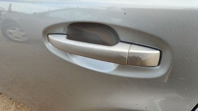 10-14 Legacy Outback Driver Left Rear Outside Door Handle Back Ssm Steel Silver
