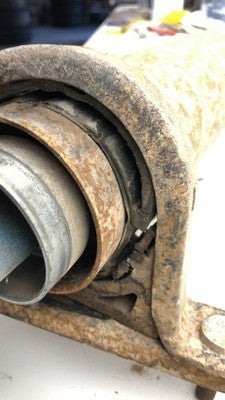 01-03 Silverado 2500 Hd Rear Drive Shaft Back Driveline 2 Piece 4X4 8.1L Allison