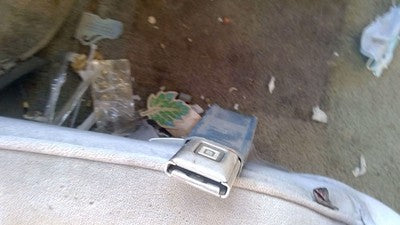 1989 Chevy G20 Van Driver Left Front Seat Belt Buckle Receiver Oem Blue
