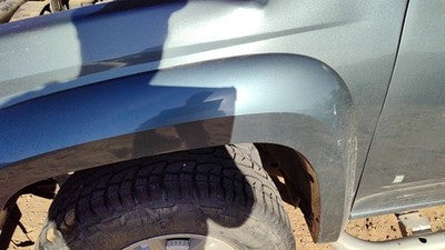 04-12 Gmc Canyon Driver Left Front Wheel Flare Moulding Fender Stealth Gray 46U