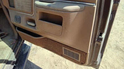 1988 Ford F150 Passenger Right Front Inside Door Trim Panel With Switches Tan