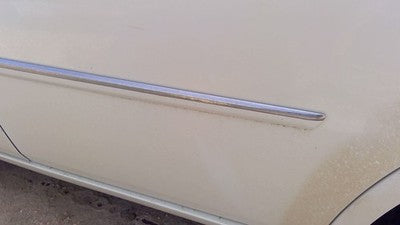08-09 300 Driver Left Rear Moulding From Door Oem Back Trim Strip White Pwg