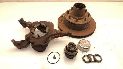81-93 Ram W250 Passenger Right Front Spindle Steering Knuckle With Wheel Hub