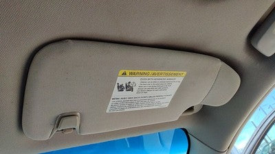 2010-2012 Ford Fusion Passenger Right Sun Visor Oem Black Dl Ae5Z5404104Aa