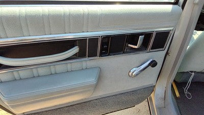 1990 Olds 88 Driver Left Rear Door Trim Panel Back Gray