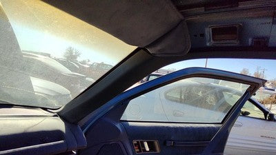 89 Olds Cutlass Cierra Passenger Right A Pillar Trim Windshield Post Panel Blue