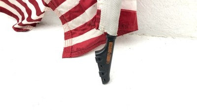 2000 Harley Davidson Leather Handle Bar Bag Flags With Mount Kickstand Pad Oem