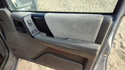 94 Jeep Grand Cherokee Passenger Right Front Door Trim Panel With Switches Gray