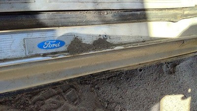 85 Grand Marquis Passenger Right Front Lower Sill Step Kick Trim Chrome Oem Gray