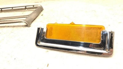 76-77 Regal Driver Left Headlight Chrome Trim With Turn Signal 2 Door 1249957