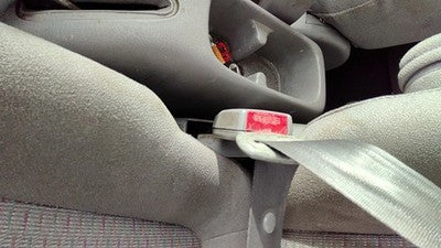 2000-2005 Kia Rio Driver Left Front Seat Belt Buckle Receiver Oem Gray