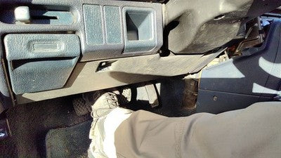 1988-1989 Honda Civic Lower Dash Under Column Knee Bolster Trim Panel Blue Sedan