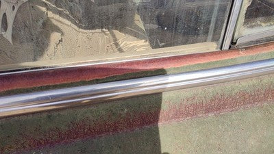 53 Chevy Bel Air 150 Sedan Passenger Right Front Moulding From Door Trim Chrome