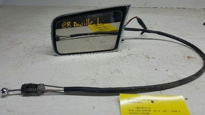1986-1988 Cadillac Deville Driver Left Side Mirror Door Mounted Cable Heated