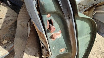 53 Chevy Bel Air 150 Sedan Passenger Right Rear Door Latch With Rods/Cables Back